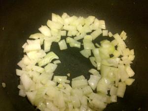 Diced onion.